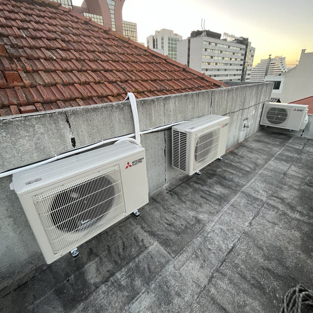 Mitsubishi air conditioning installation 